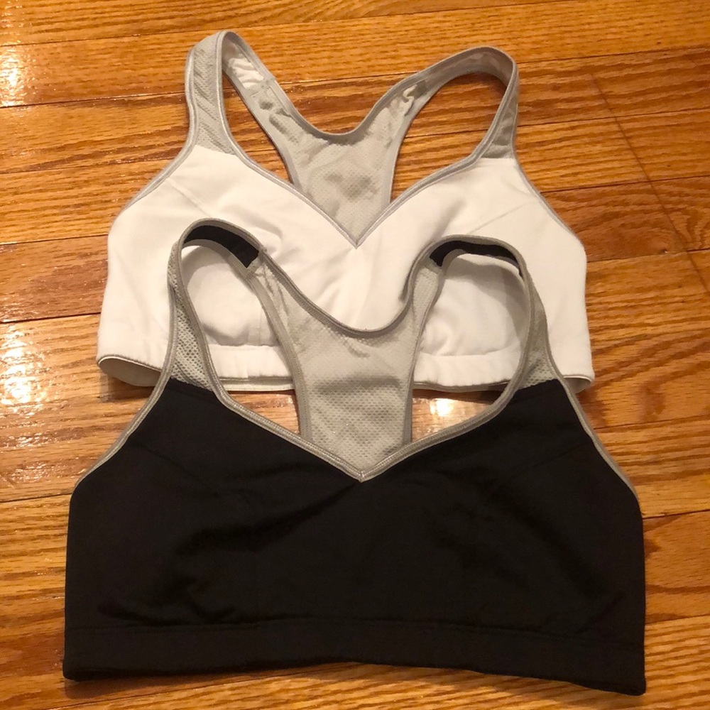 Lily of France sport bra; 34 B black or white